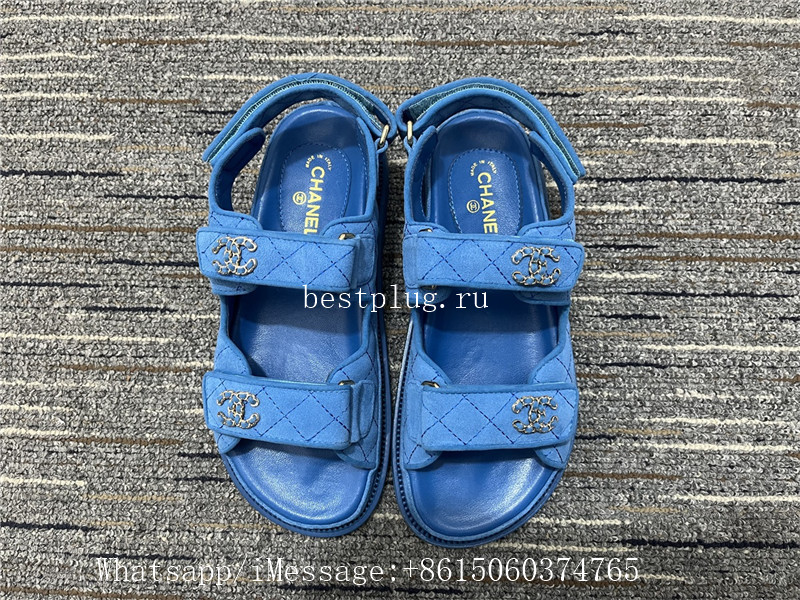 Chanel Sandals Blue