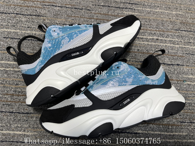 Christian Dior B22 Sneaker White Black Blue