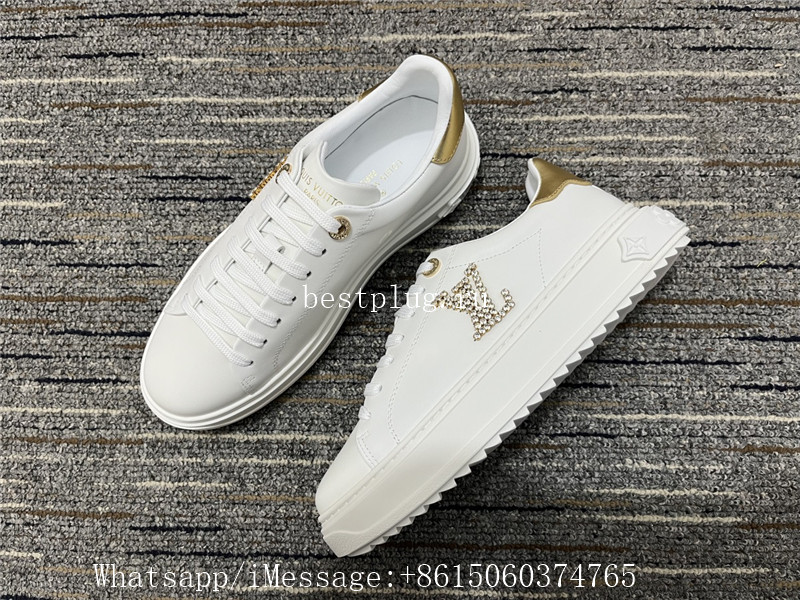 Louis Vuitton Time Out Sneaker White Gold