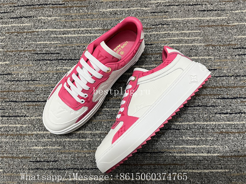 Louis Vuitton Time Out Sneaker White Pink