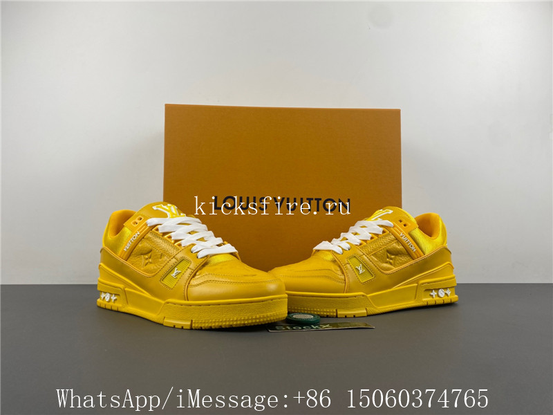 Louis Vuitton Trainer Sneaker Yellow