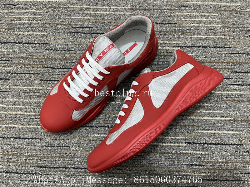 Prada Sneaker Red Grey