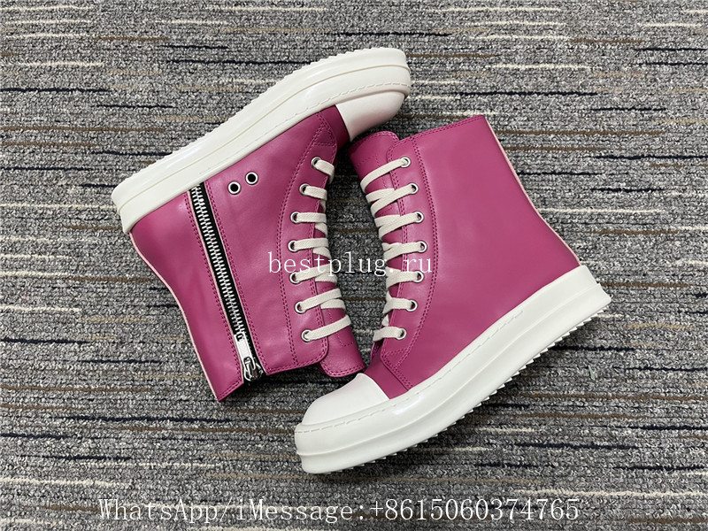 Rick Owens High Top Sneaker Pink