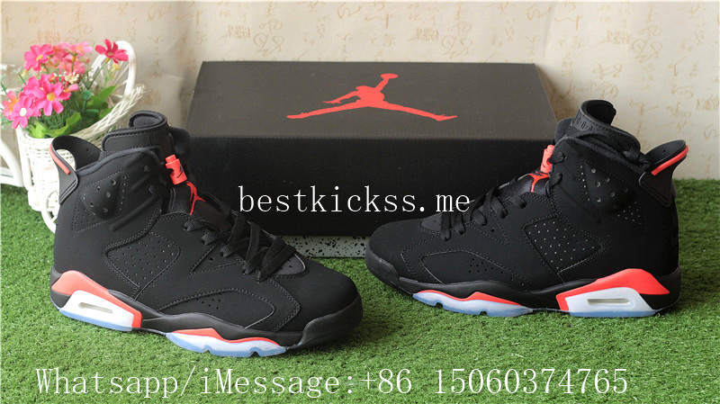 Air Jordan 6 Retro Black Infrared Nike Back Logo