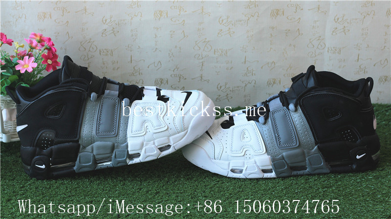 Nike Air More Uptempo Tri Color Black Grey White