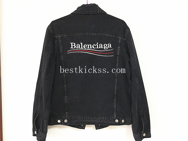 Balenciaga Black Jeans Jacket