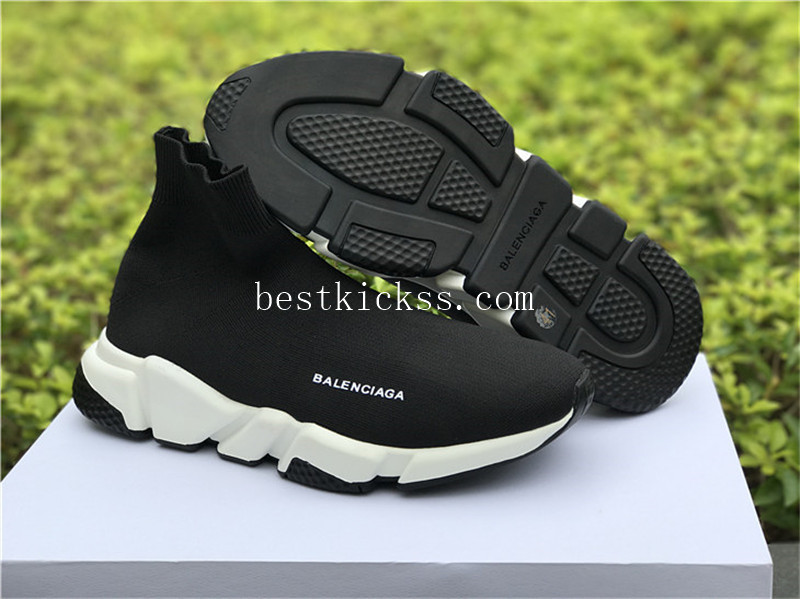 Balenciaga Speed Sock Black And White