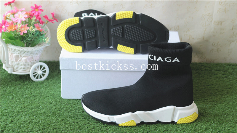 Balenciaga Speed Sock Trainer Black Yellow