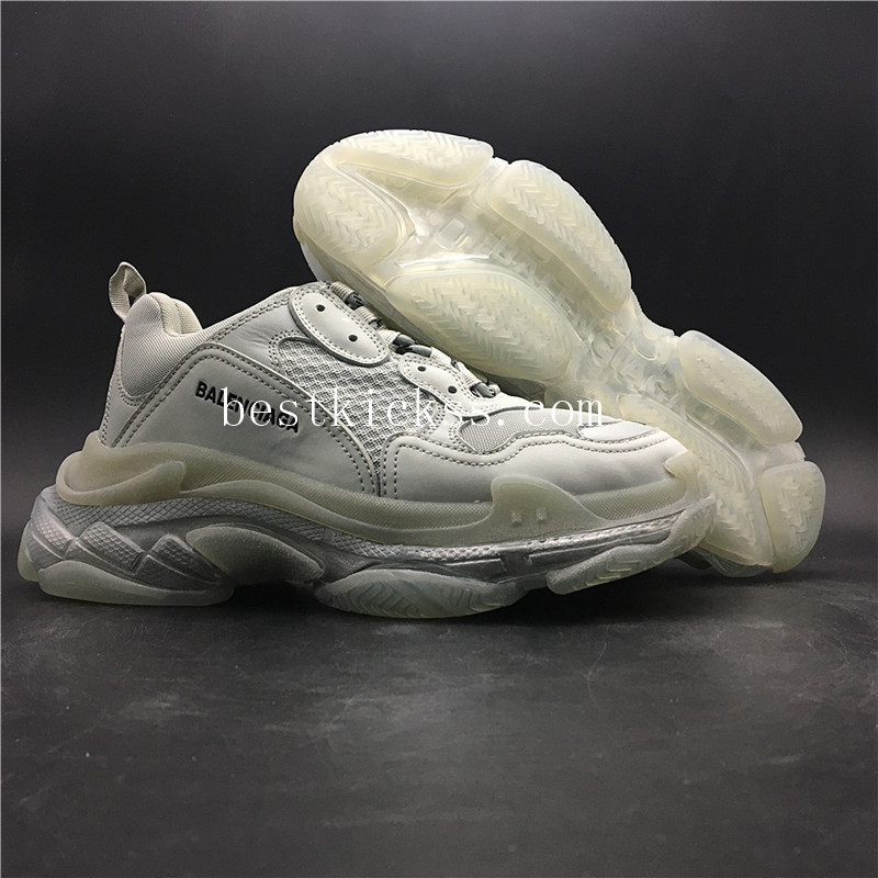 Balenciaga TripleS Clear sole Sneakers Grey