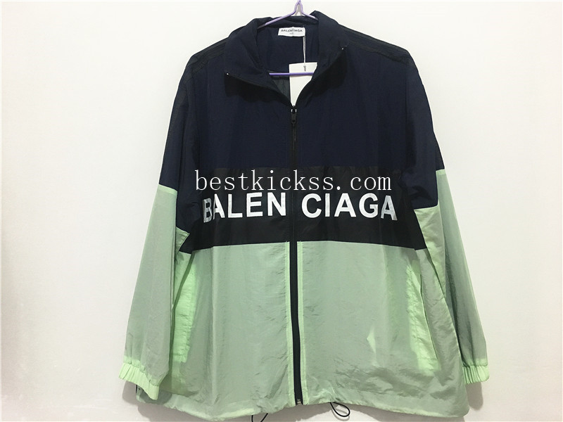 Balenciaga Track Color blocked Zip-Front Jacket