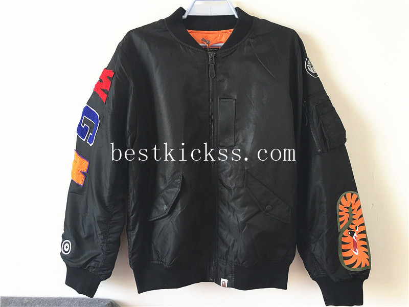 Bape Black Shark MA-1 Jacket Coat