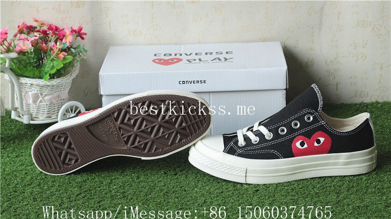 CDG Play X Converse 1970s All Star Black Low