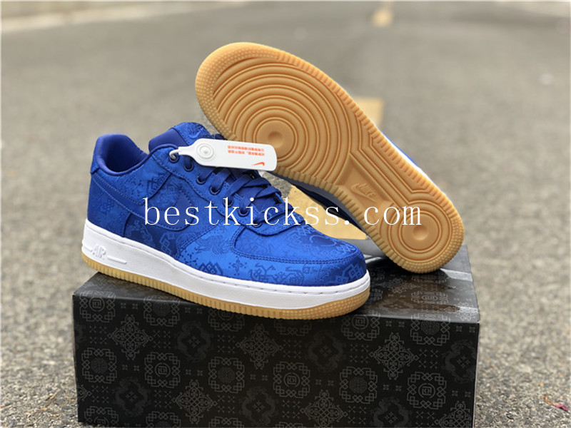 CLOT x Nike Air Force 1 Low Blue