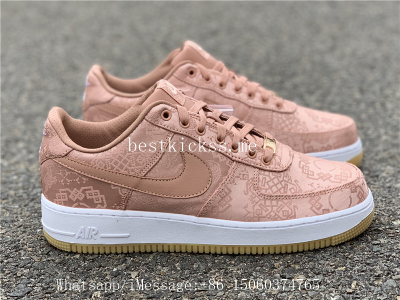 CLOT x Nike Air Force 1 Low Rose Gold