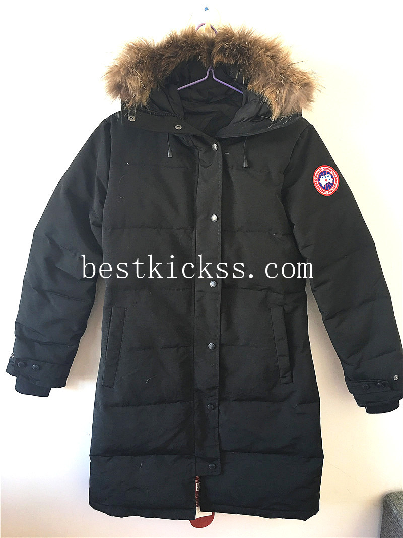 Canada Goose Long Black Duck Down Coat Women