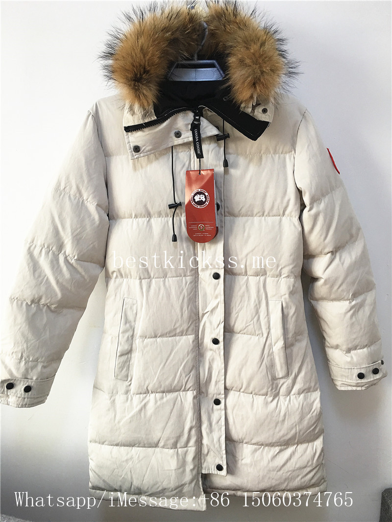 Canada Goose Down Long White Coat