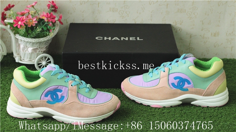 Chanel CC Logo Suede Sneaker Violet