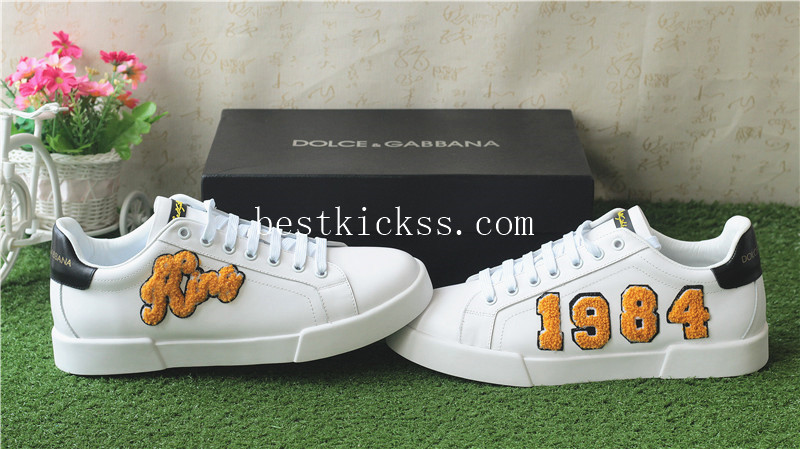 Dolce Gabbana King Patch Low Sneakers