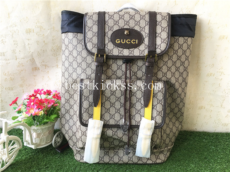 Gucci Backpack Canvas Shoulder Bag