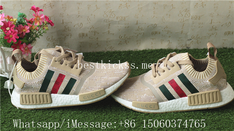 Gucci x Adidas NMD R1 PK Linen Khaki Real Boost BY1912