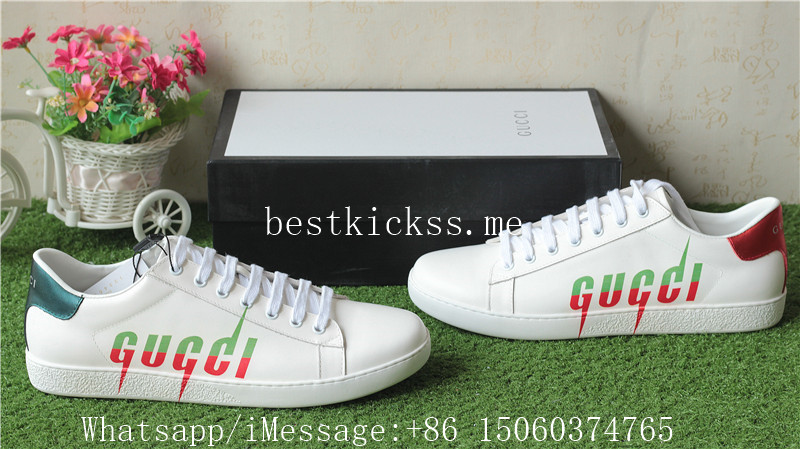 Gucci Logo Lightning letters Sneaker White