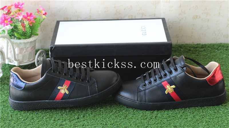 Gucci Ace Embroidered Sneaker Low Black Bees