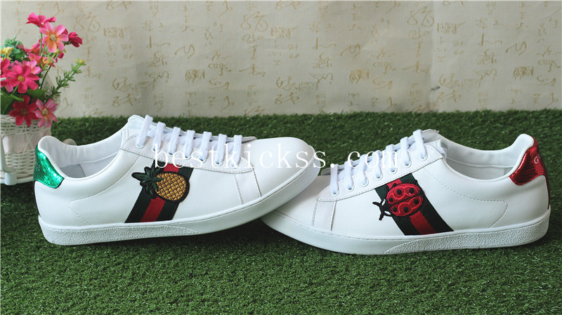 Gucci Ace Embroidered Sneaker Low Pineapple and ladybugs