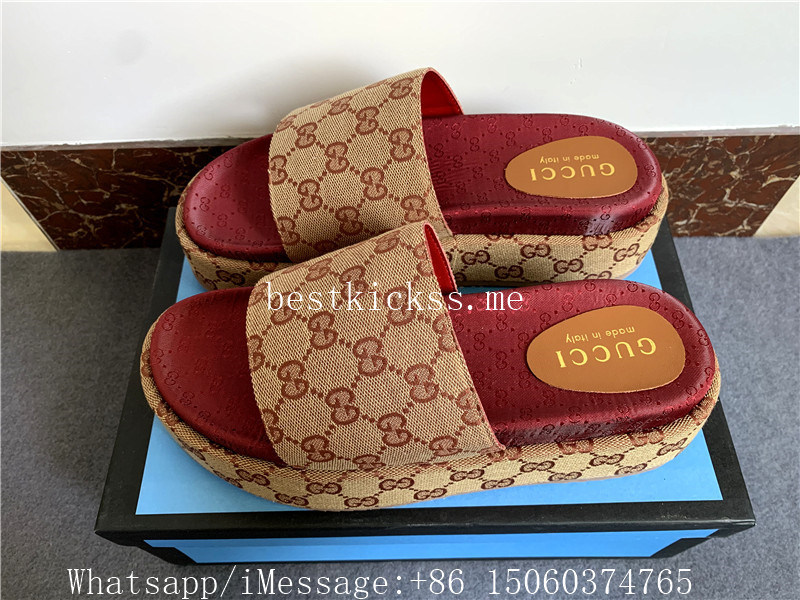 Gucci GG Platform Sandals Slippers