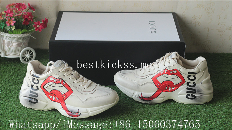 Gucci Rhyton Open-Lip Sneakers Vintage Version