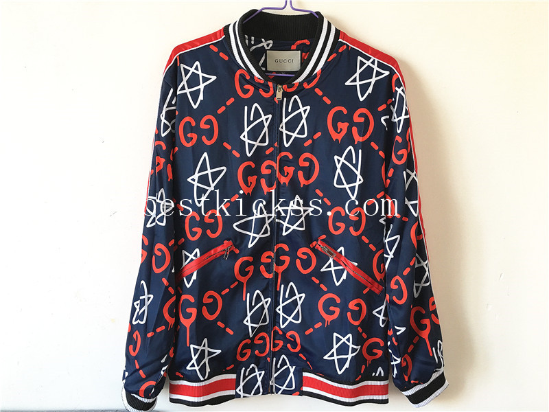 Gucci Star Jacket White Navy Blue Red