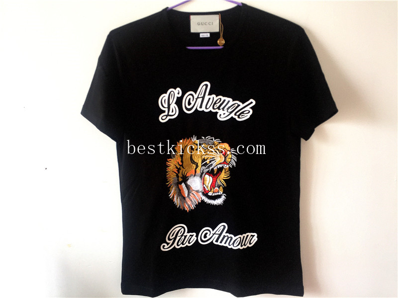 Gucci Tiger Pattern Tshirt Black