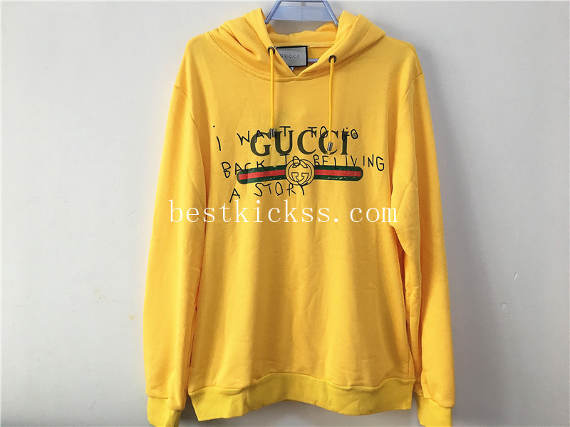 Gucci Hoodie Yellow