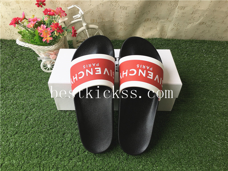 Givenchy Rubber Slipper Red Black