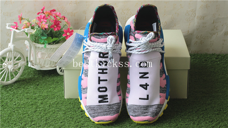 PW X Adidas NMD Hu MOTH3R Solar Pack Pink Blue