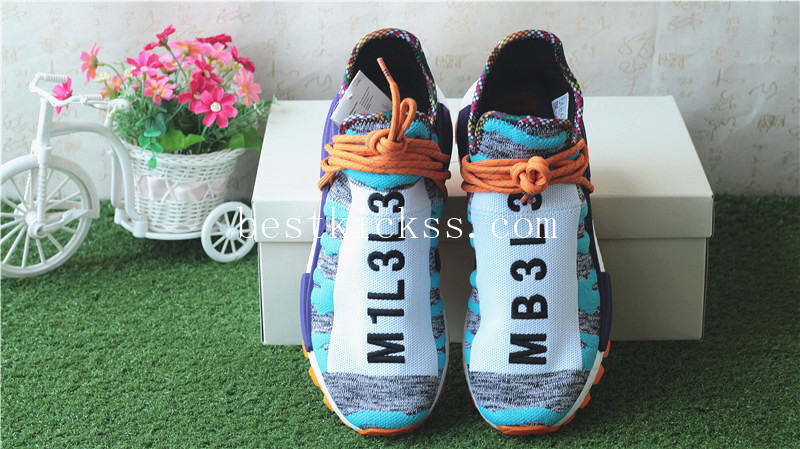 Pharrell Williams x Adidas NMD Hu Tr Solar Pack Blue Orange