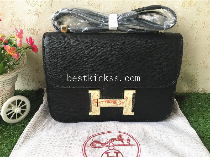 Hermes Black Shoulder Bag 24 inches