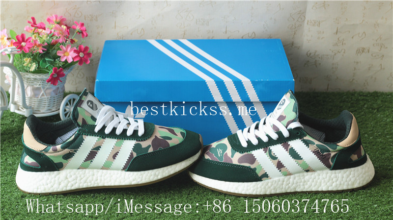 Adidas Iniki Runner Boost Bape Camo Green