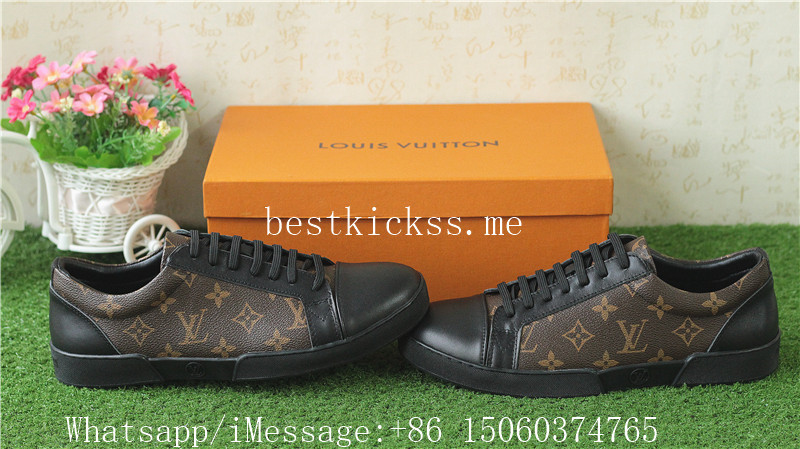 Louis Vuitton Sneakers Low Top Brown Monogram Leather