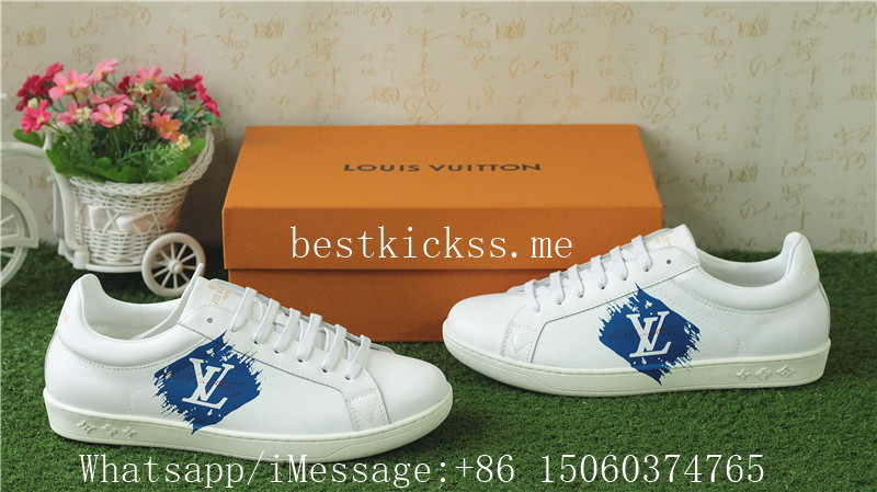 Louis Vuitton Luxembourg Sneaker White Blue