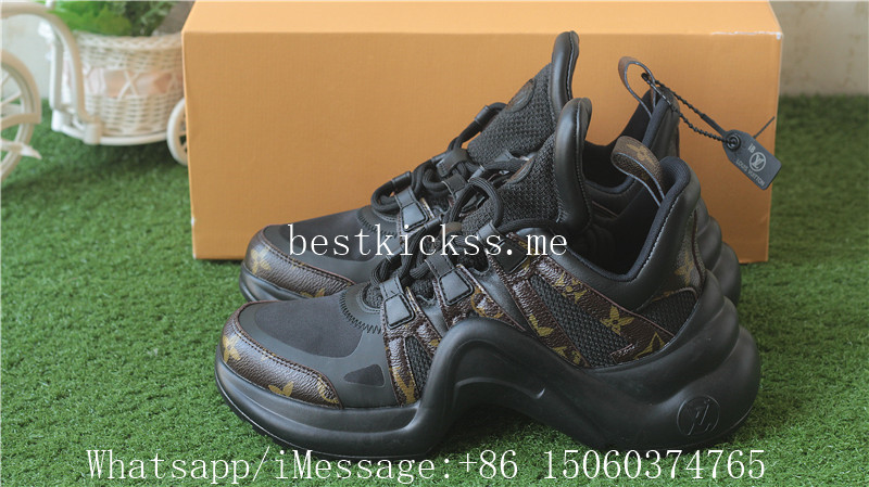 Louis Vuitton LV Run Away Archlight Trainers Black Brown