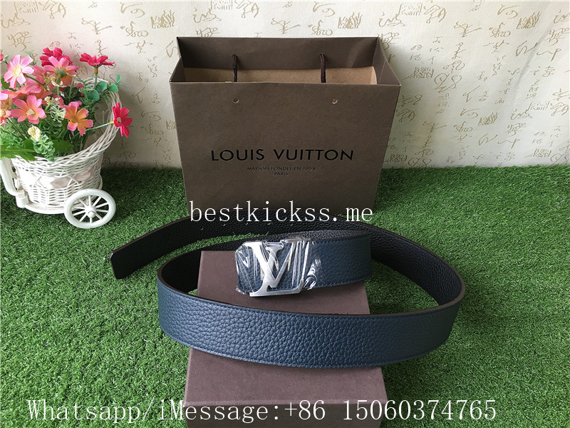 Louis Vuitton Initiales 40MM Reversible Belt Dark Blue