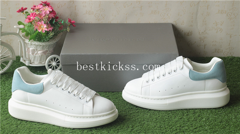 Alexander McQueen Sneaker White Light Indigo Suede