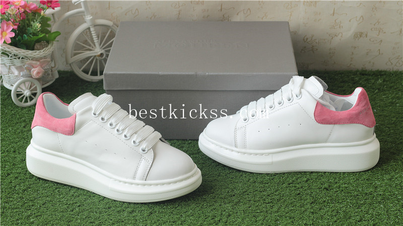 Alexander McQueen Sneaker White Pink Suede