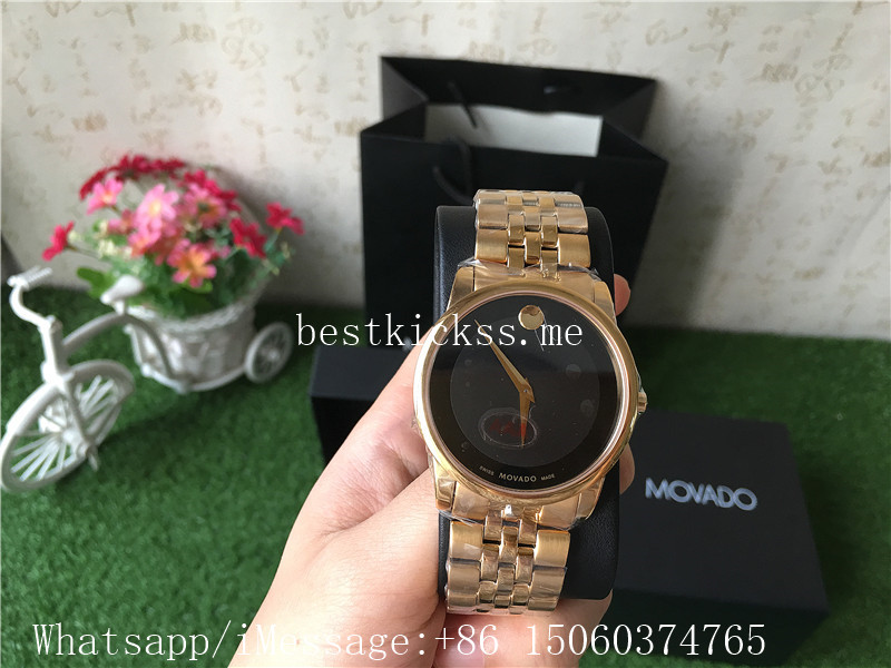 Movado Watches Gold Black