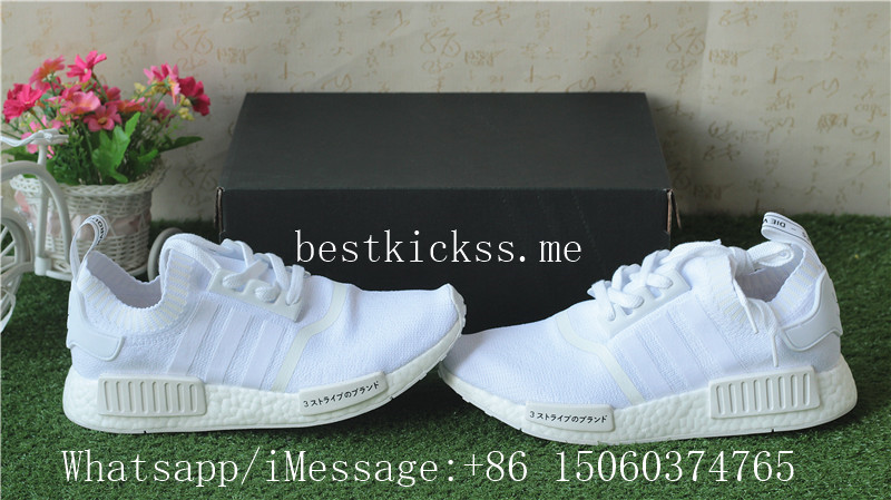 Adidas NMD R1 PK Triple White Japan Real boost