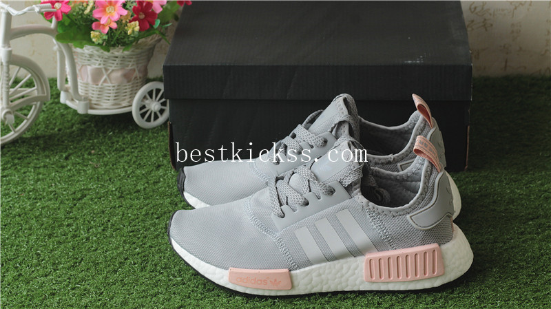 Adidas NMD R1 Vapour Grey Pink Real Boost