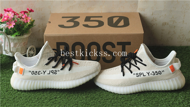 Off White x Adidas Yeezy boost 350 V2 Cream Beige