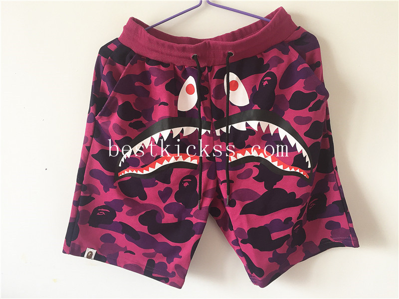 Purple Bape Camo Shorts