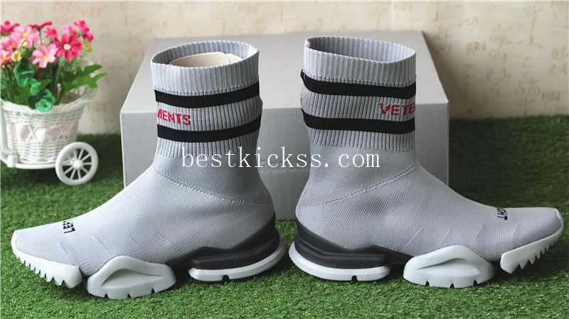 Vetement x Reebok Sock Trainer Dropping Grey