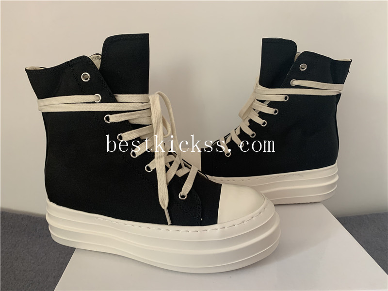 Rick Owens RO Sneakers High Black White